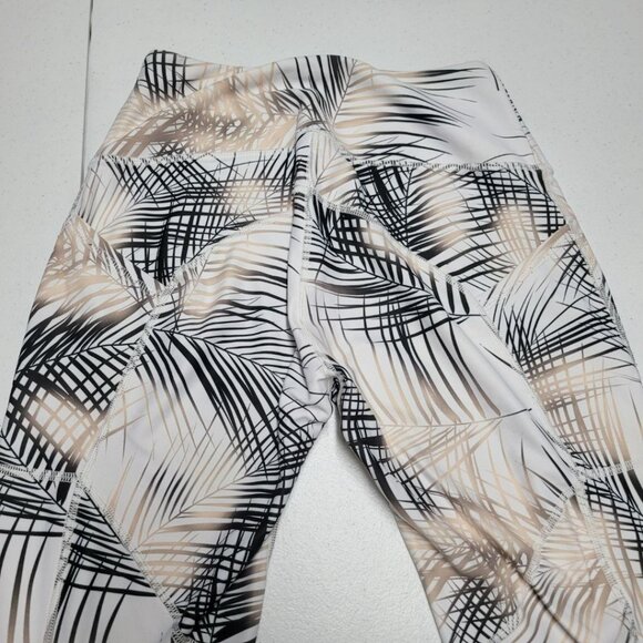 Nux Level Athletic Leggings Thrive Branded Pockets White Gold‎ Womens Medium - Picture 5 of 9